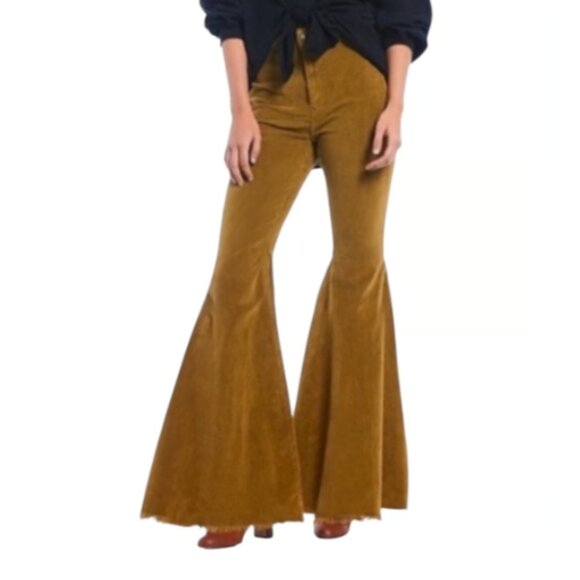Free People Float On Cord Flares in Acorn - Picture 6 of 6